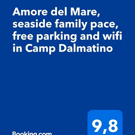 Del Mare, Seaside Family Pace, Free Parking And Wifi In Camp Dalmatino Hébergement de vacances *